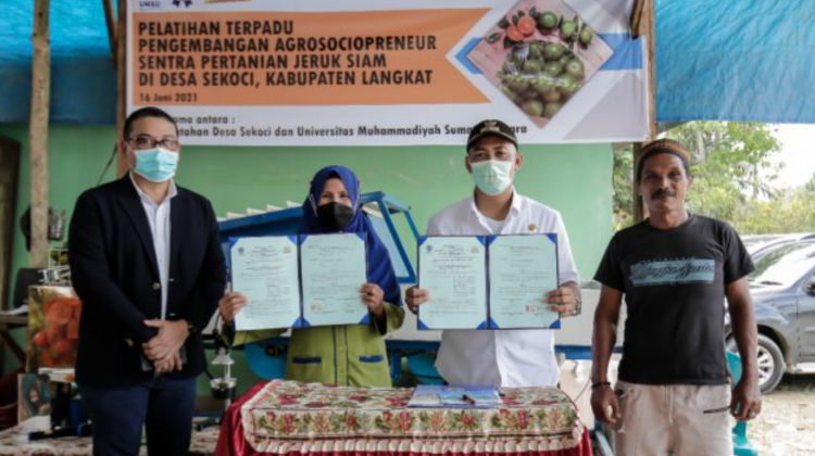 Desa Sekoci Menjadi Lokasi Pengabdian UM Sumatera Utara