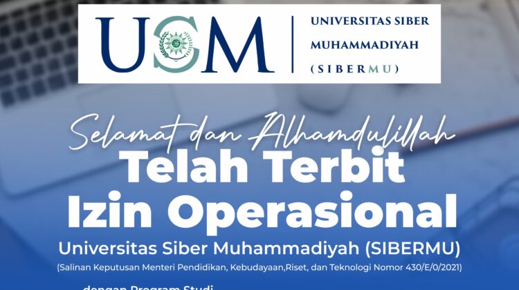 Alhamdulillah, Izin Operasional Universitas SiberMu Terbit