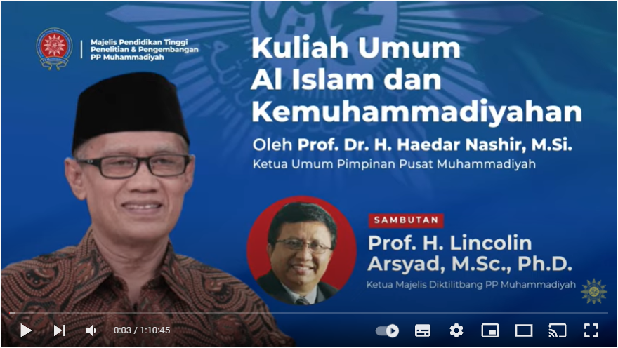 First-Year PTMA Students Attended Islamic and Muhammadiyah Studies Public Lecture