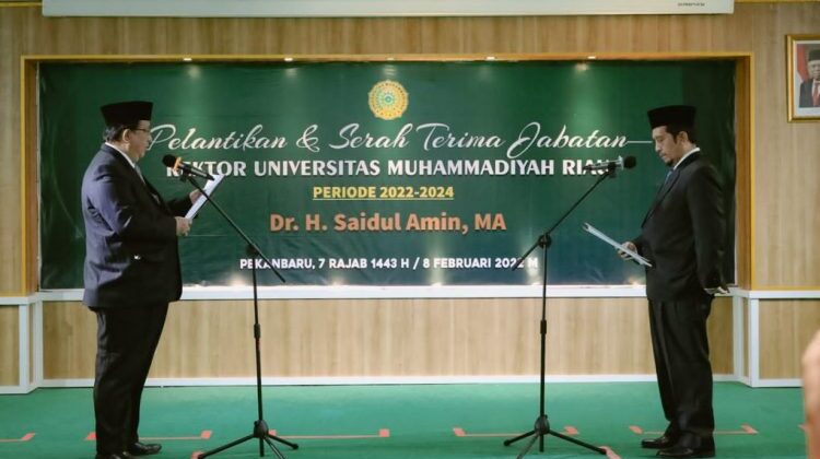 Dr Saidul Amin Resmi Dilantik jadi Rektor Umri