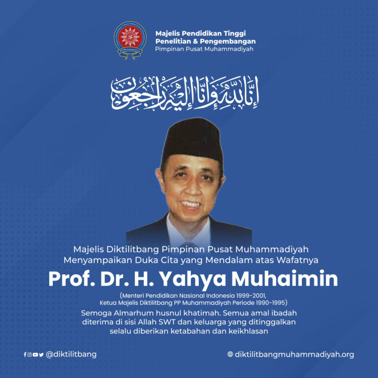 Muhammadiyah CHERD Expresses Condolences To The Passing Of Prof. Dr. H. Yahya Muhaimin