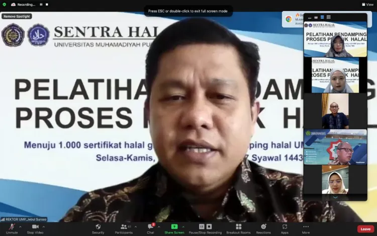 Sentral Halal UMP Dukung UMKM Wujudkan Sertifikat Halal