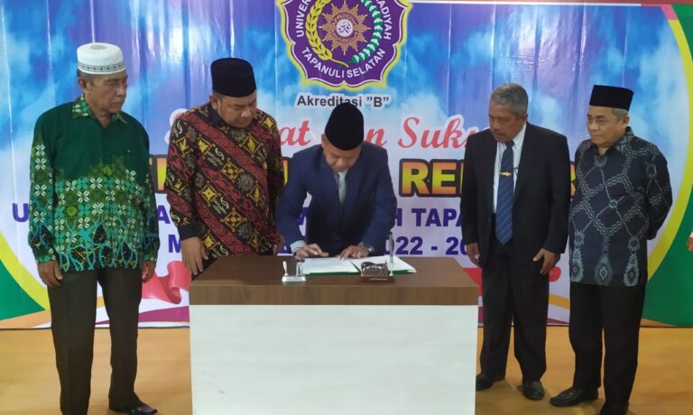 Inauguration of Muhammad Darwis, UM Tapanuli Selatan Rector