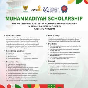 Muhammadiyah Scholarship for Palestinians Batch II Officially Reopened