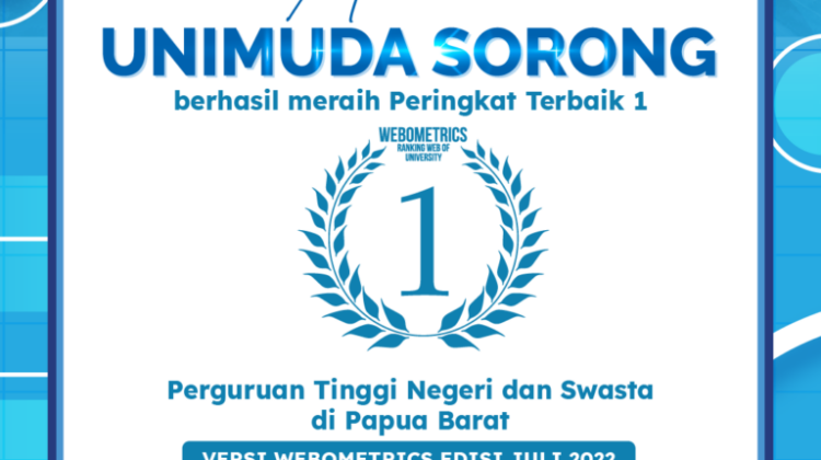 From Webometrics, UNIMUDA Sorong Is A Top University in West Papua