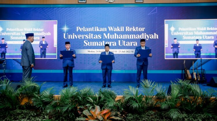 Rektor UM Sumatera Utara Lantik Wakil Rektor Periode 2022-2026