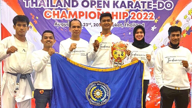 Mahasiswa UMSU Raih Medali Emas pada Kompetisi Karate Internasional